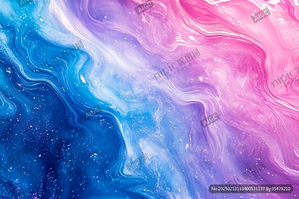 海洋流体画宇宙