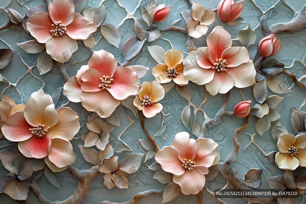 3d立体花壁纸