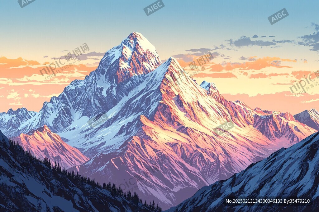 巨幅山景