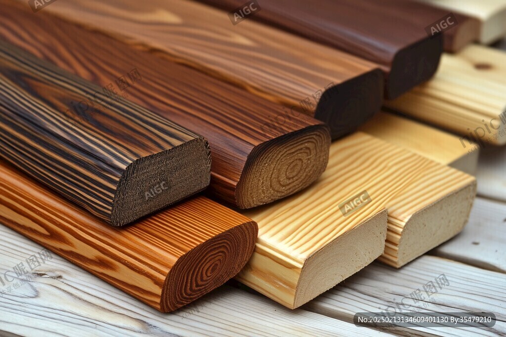 多种颜色木板木材