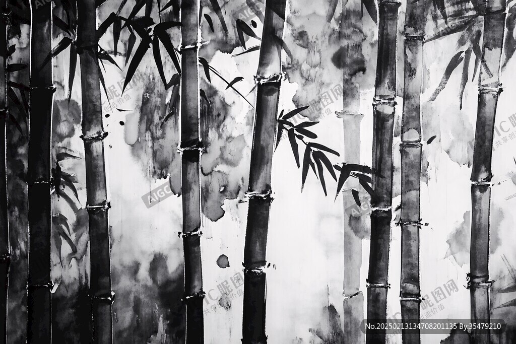 竹林水墨