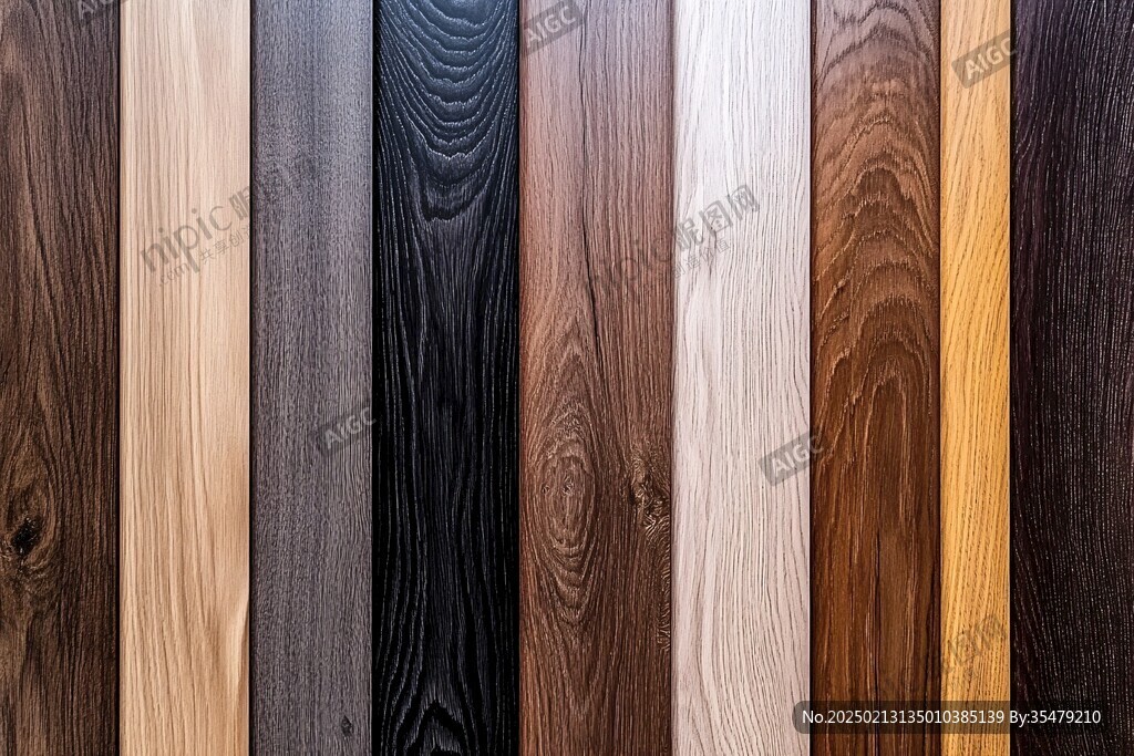 多种颜色木板木材