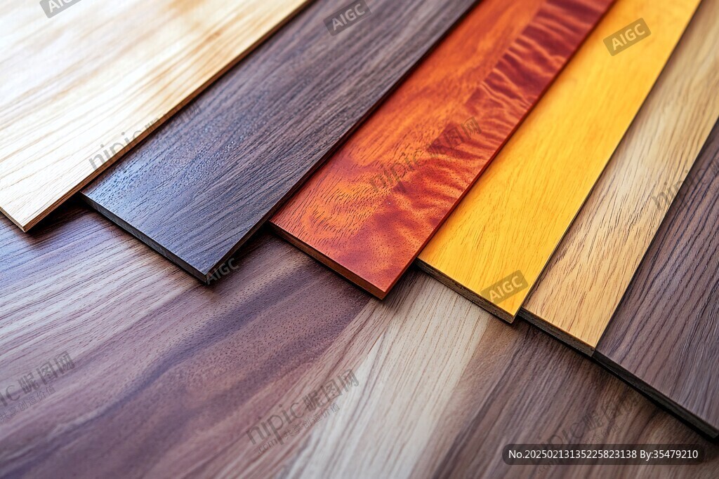 多种颜色木板木材