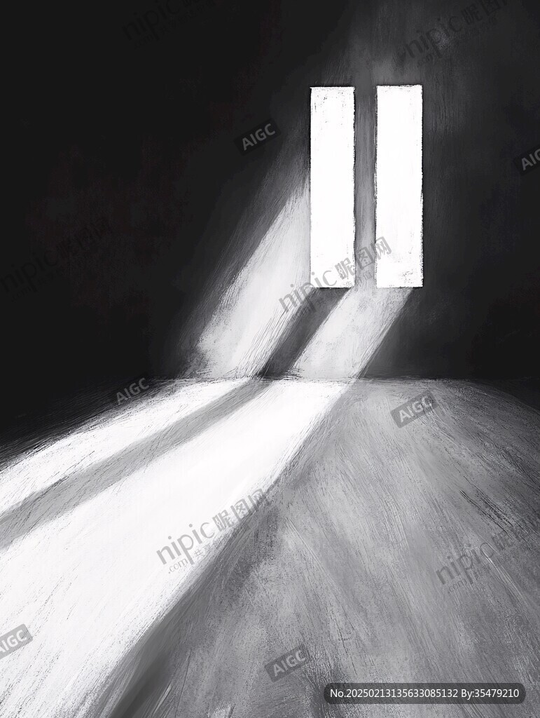 光线射进大门