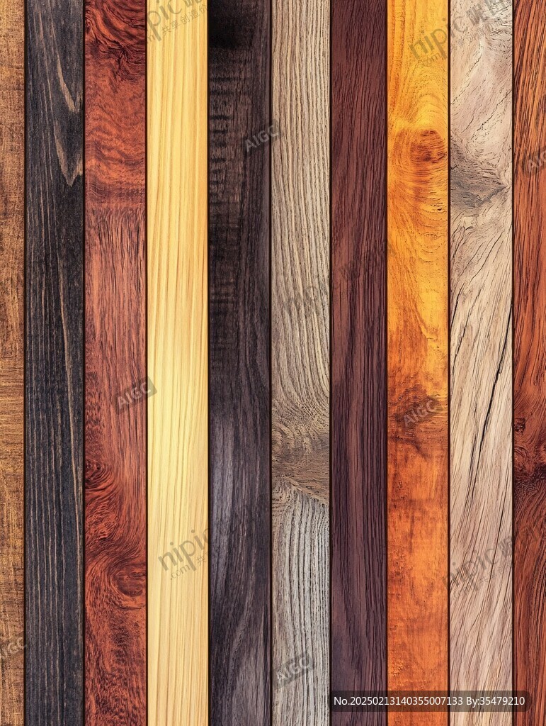 多种颜色木板木材