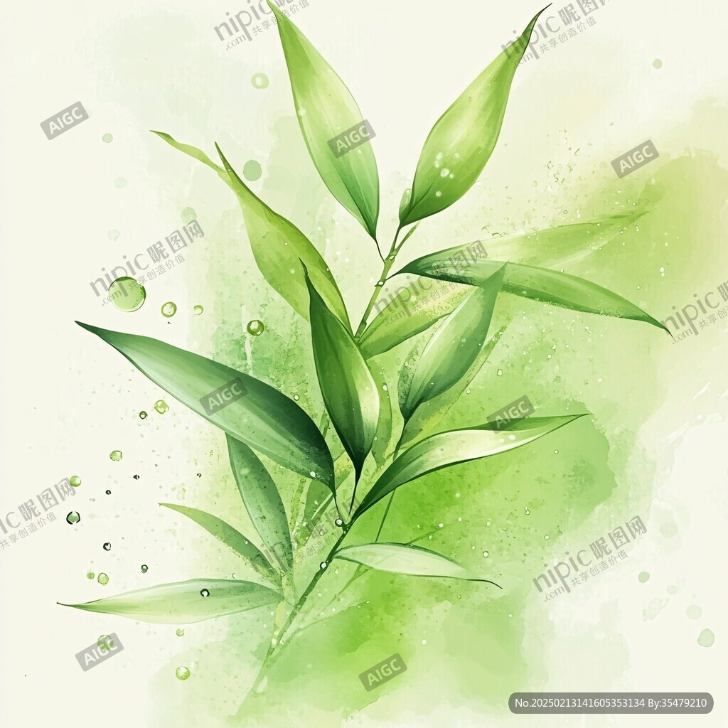 绿色植物插画