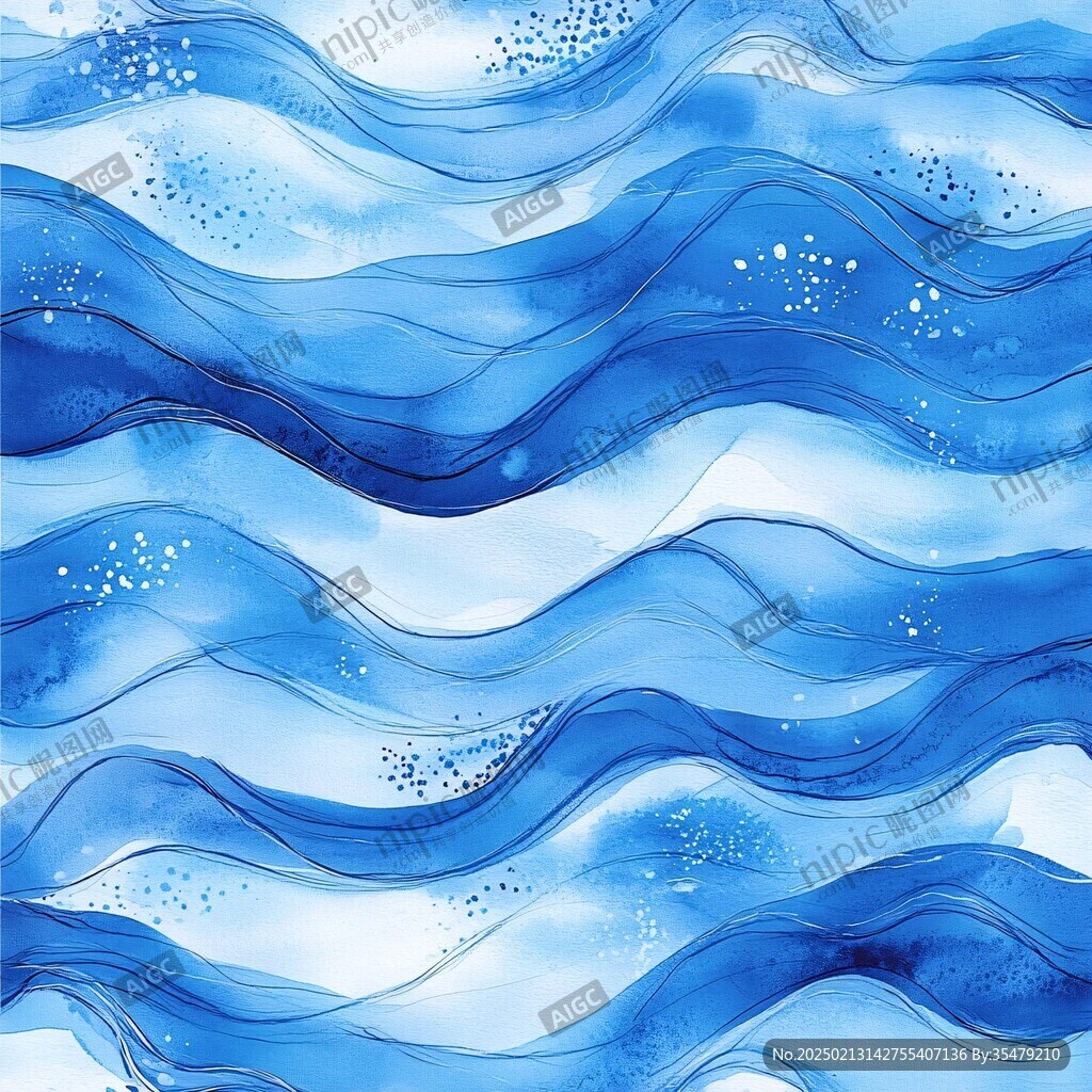 水波曲线水浪软包波浪