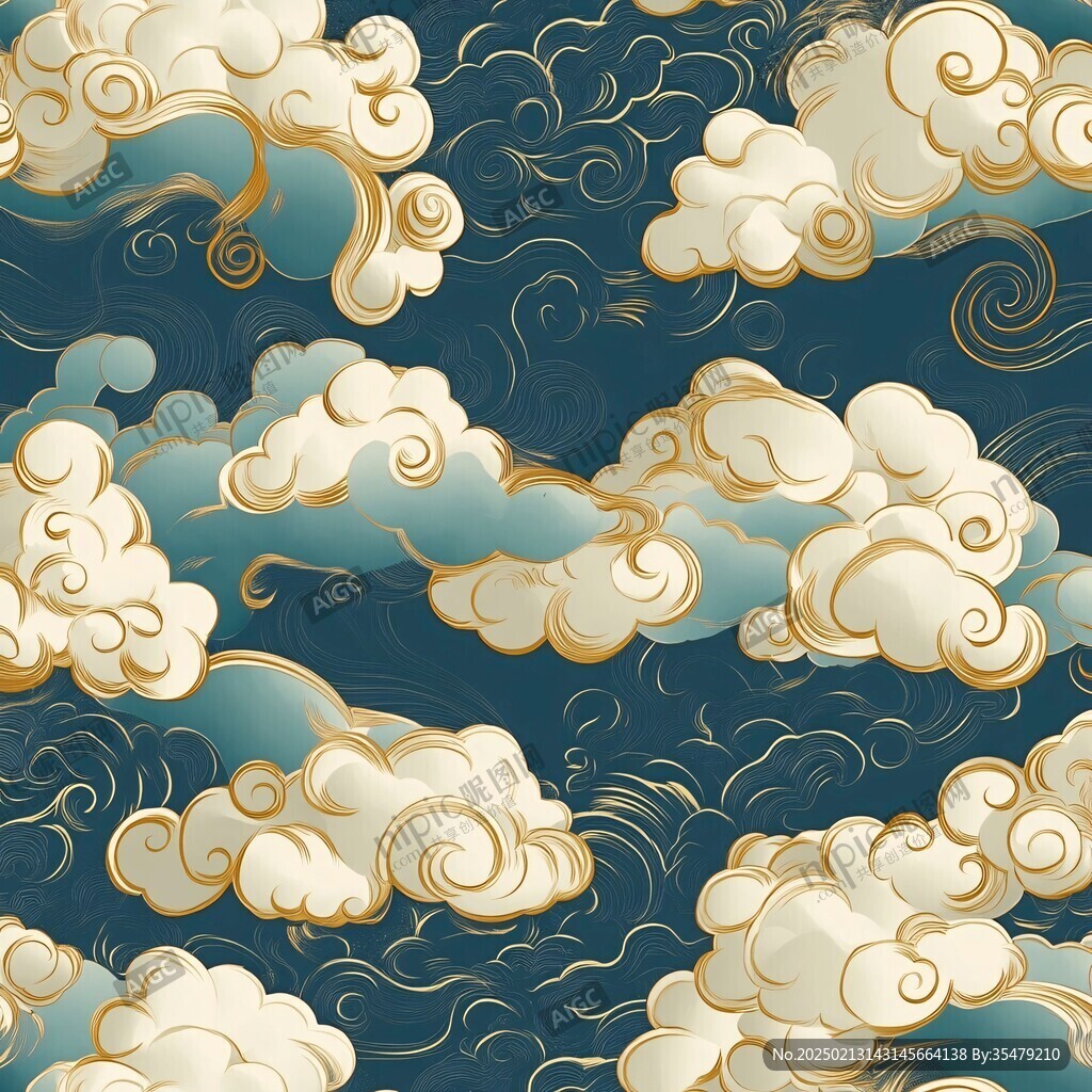 宋代云图高端云纹装饰