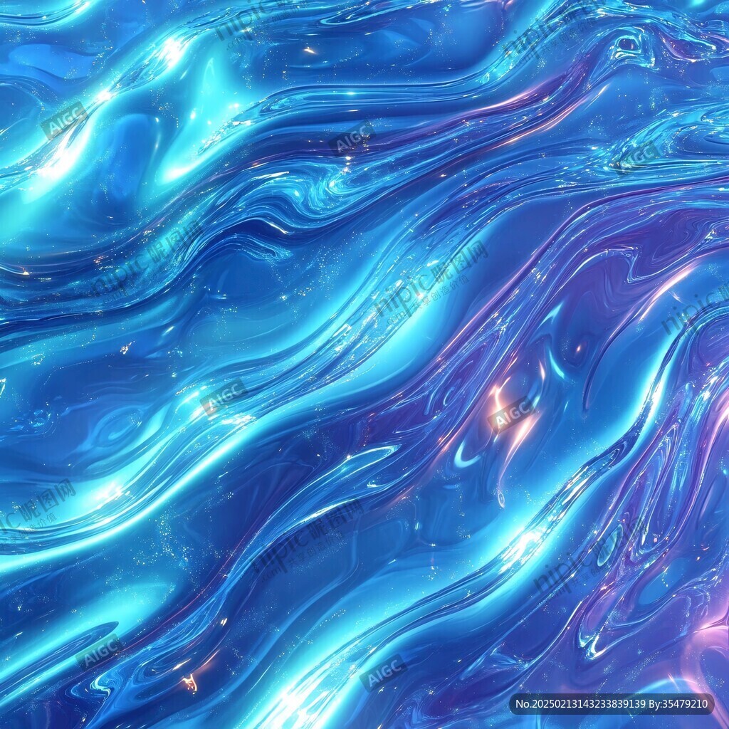 科幻感蓝色流动感背景