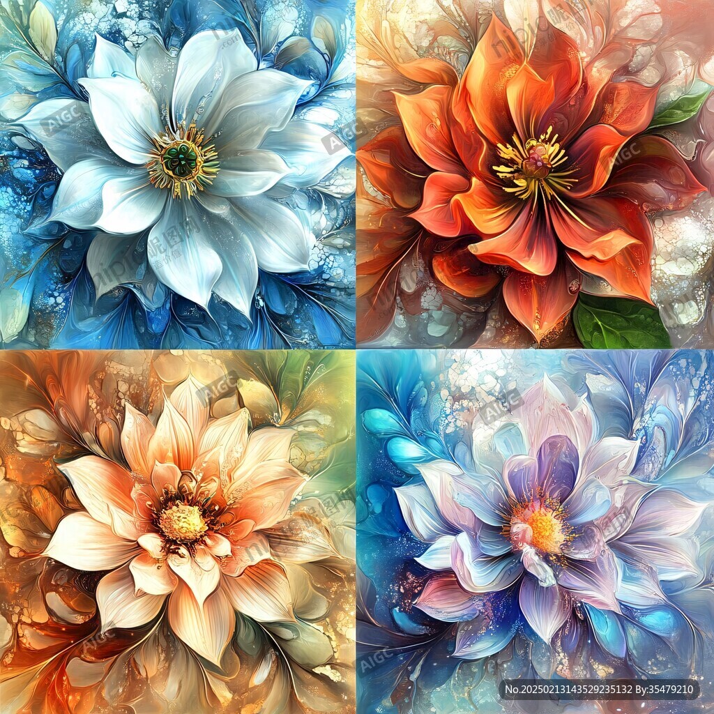 3d立体花装饰画