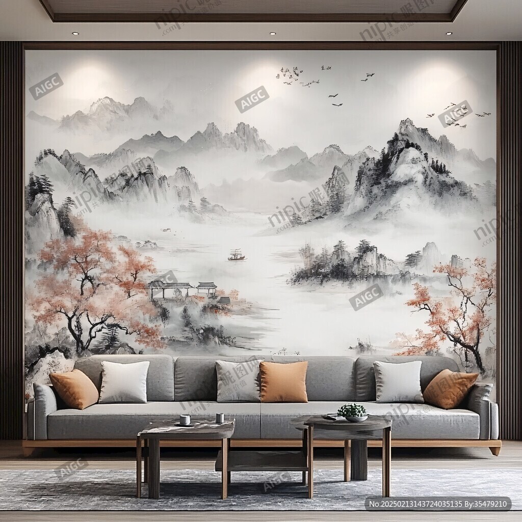 山水画壁纸墙纸