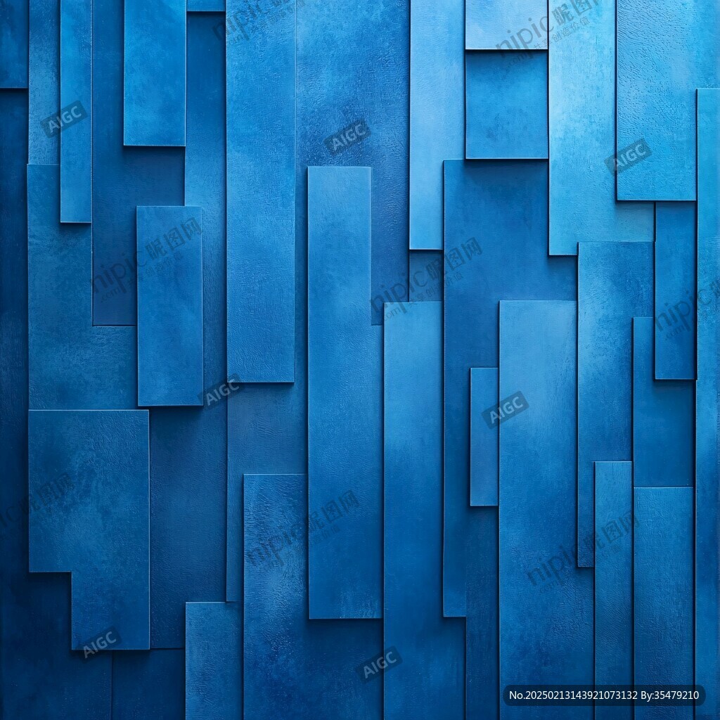 蓝色炫酷背景墙