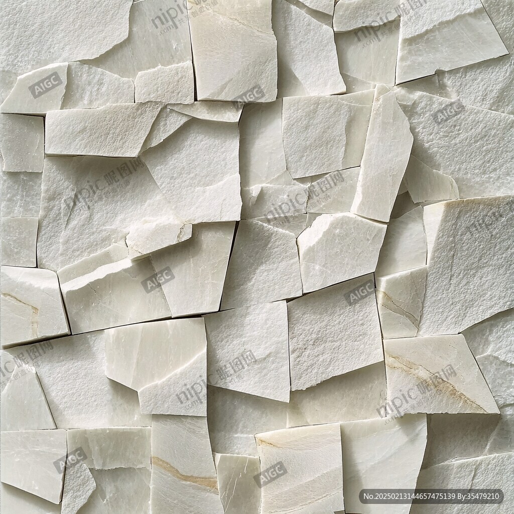 黄色石片装饰墙