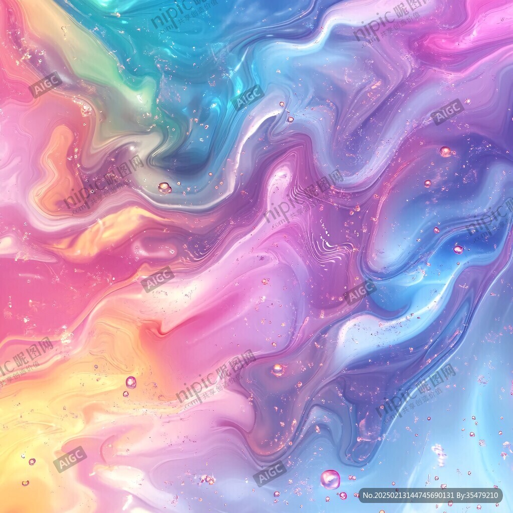 肌理彩色流体背景