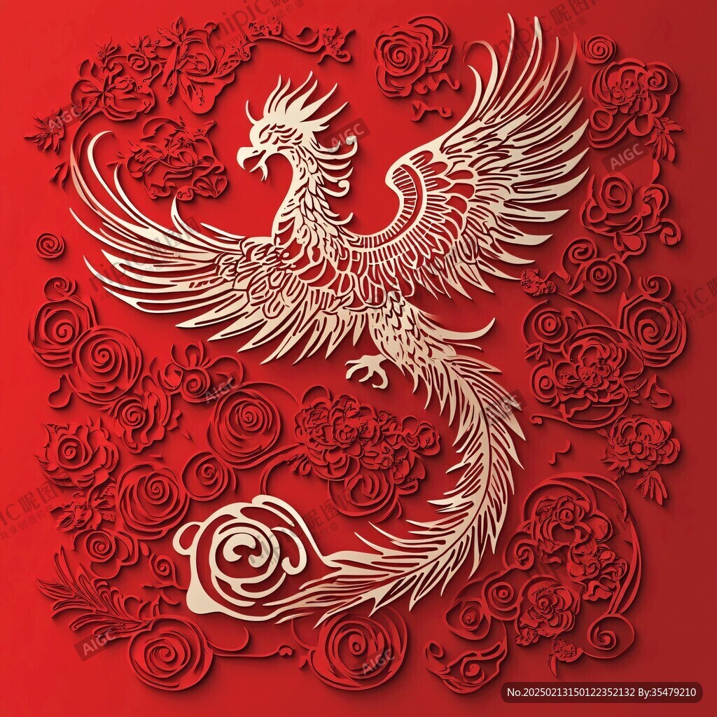 凤凰剪纸