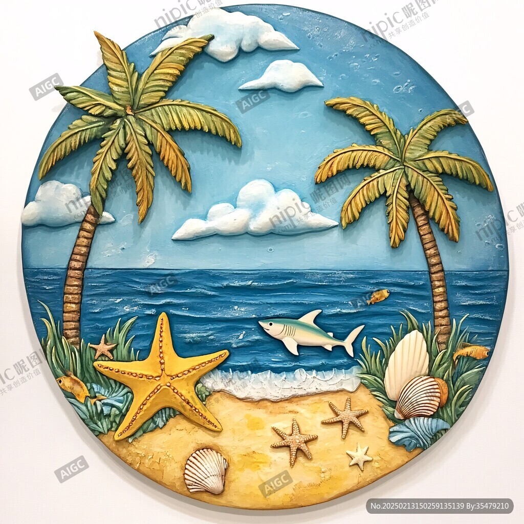 海洋3d地贴画