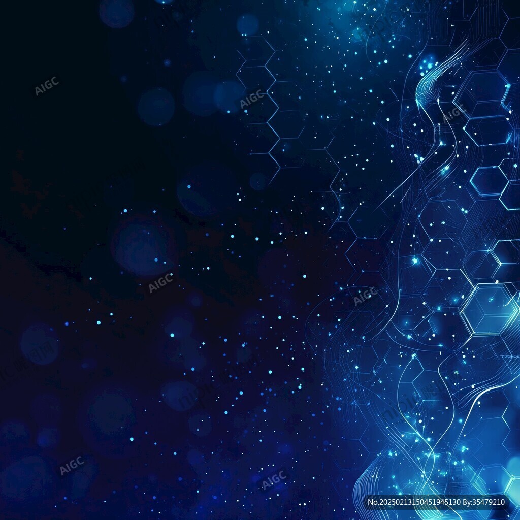 蓝色生物科技医疗背景