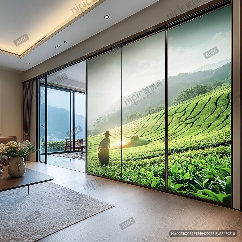 茶园背景墙