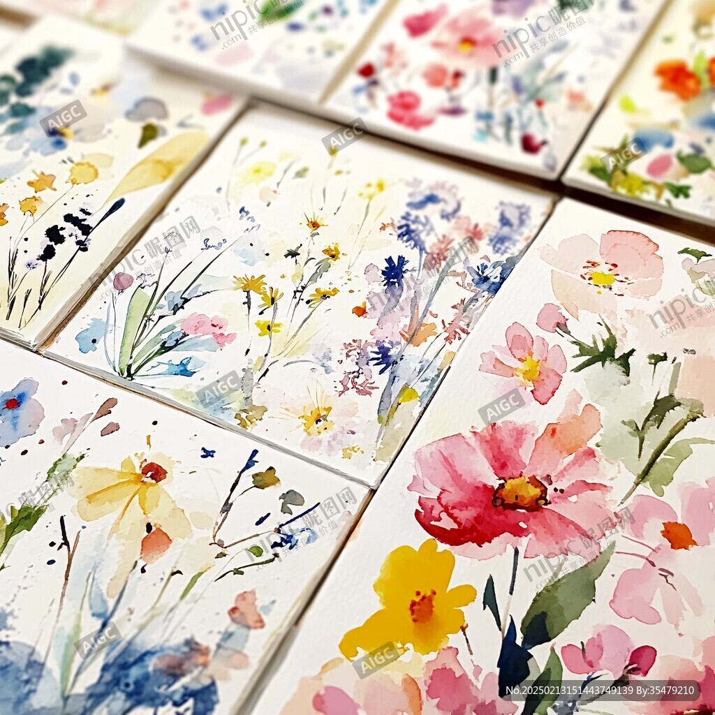 花朵手账贴纸