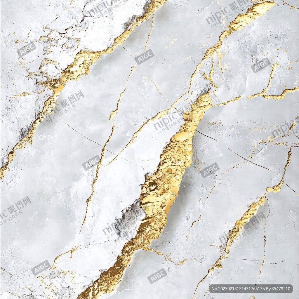 蓝底金线大理石