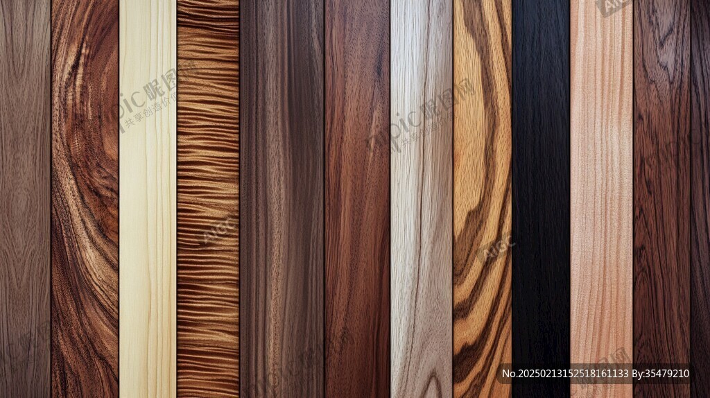 多种颜色木板木材