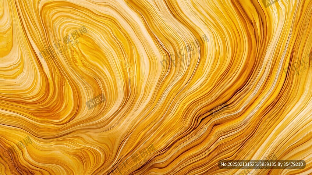 金色抽象流体纹理背景