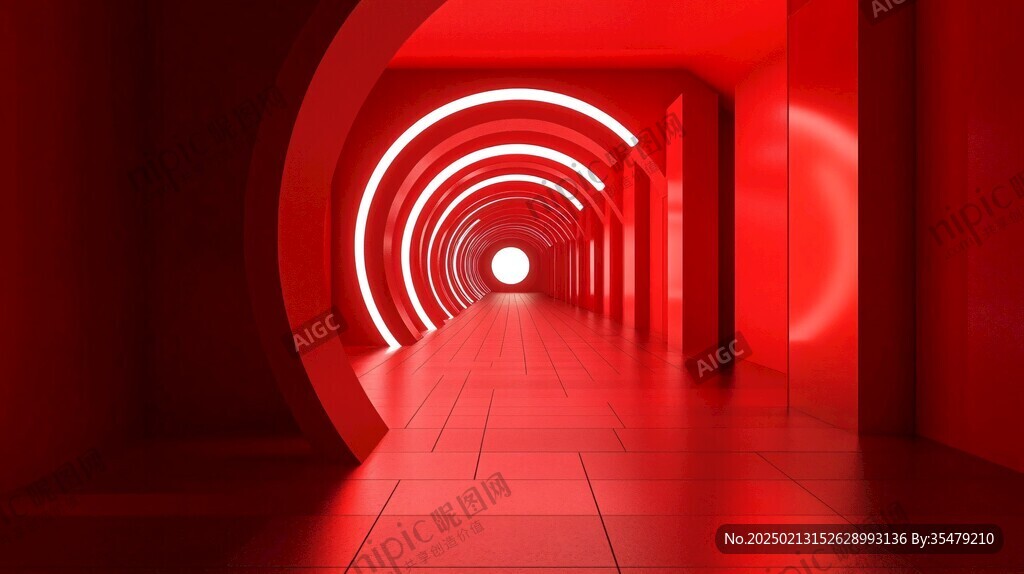 红色过道