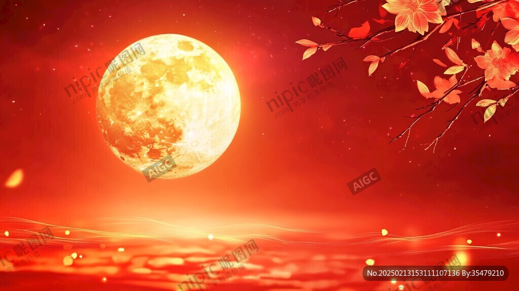 红红火火追月节喜悦