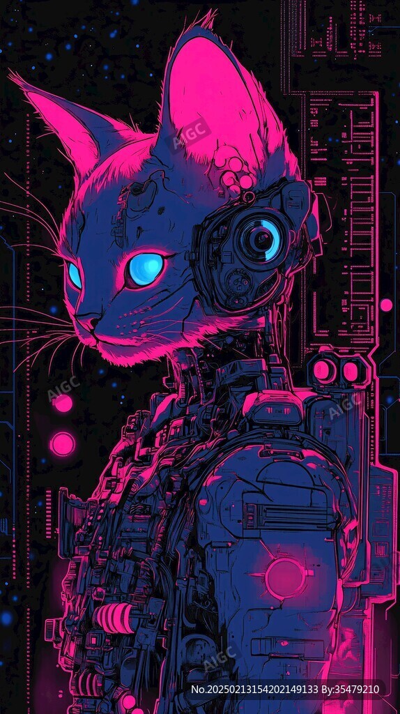 赛博朋克装饰画