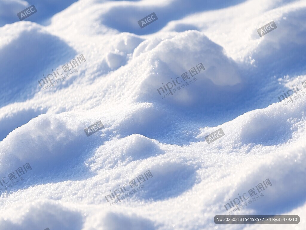 雪地雪包光影