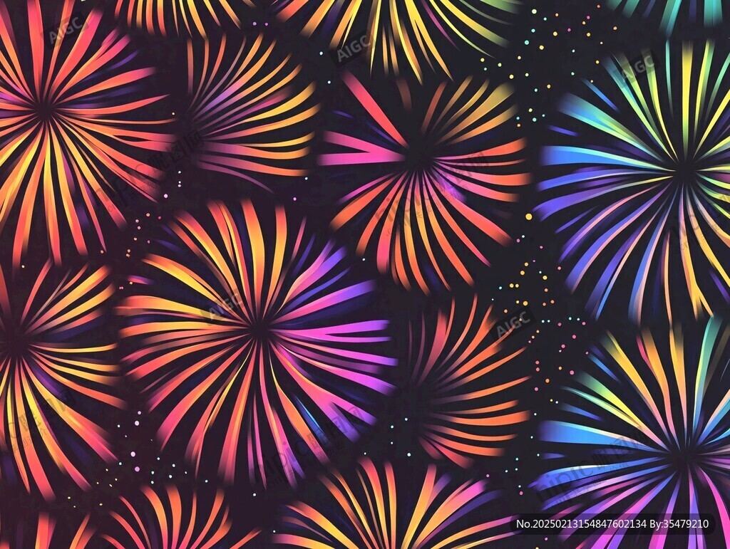 渐变色花朵