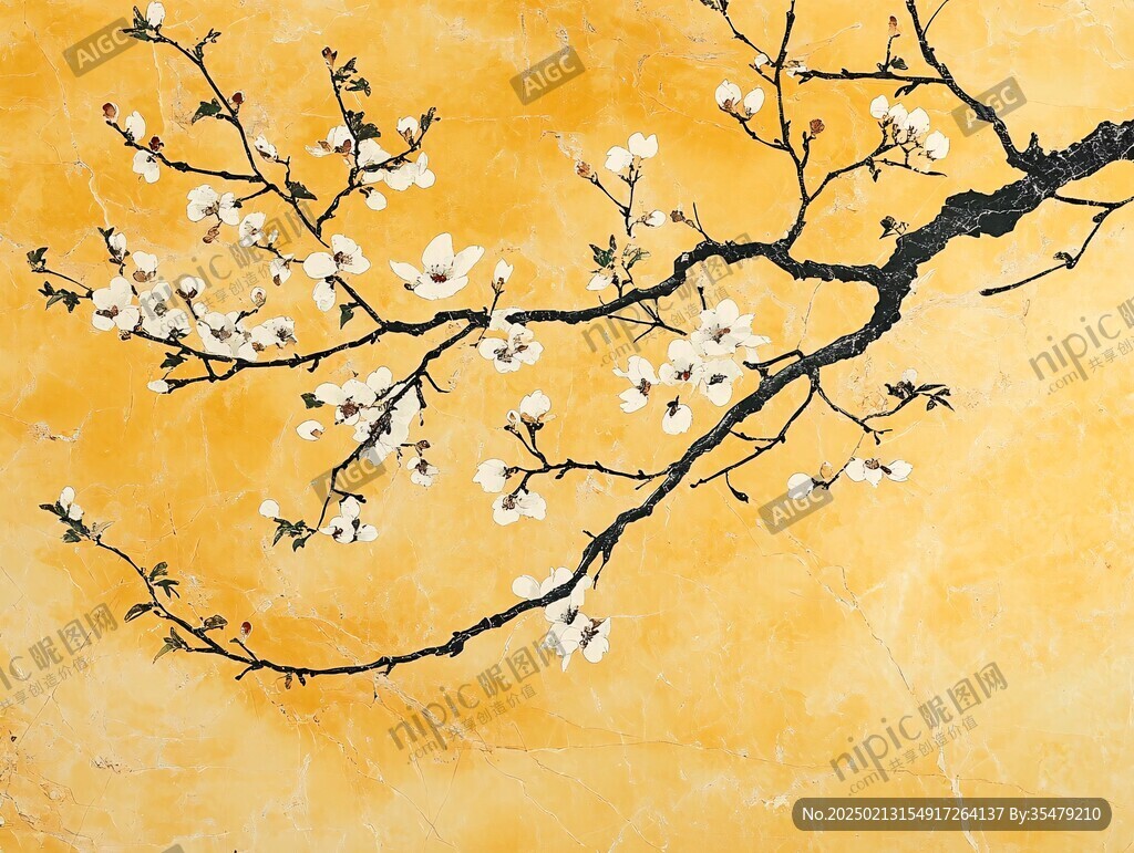 杏花墙饰