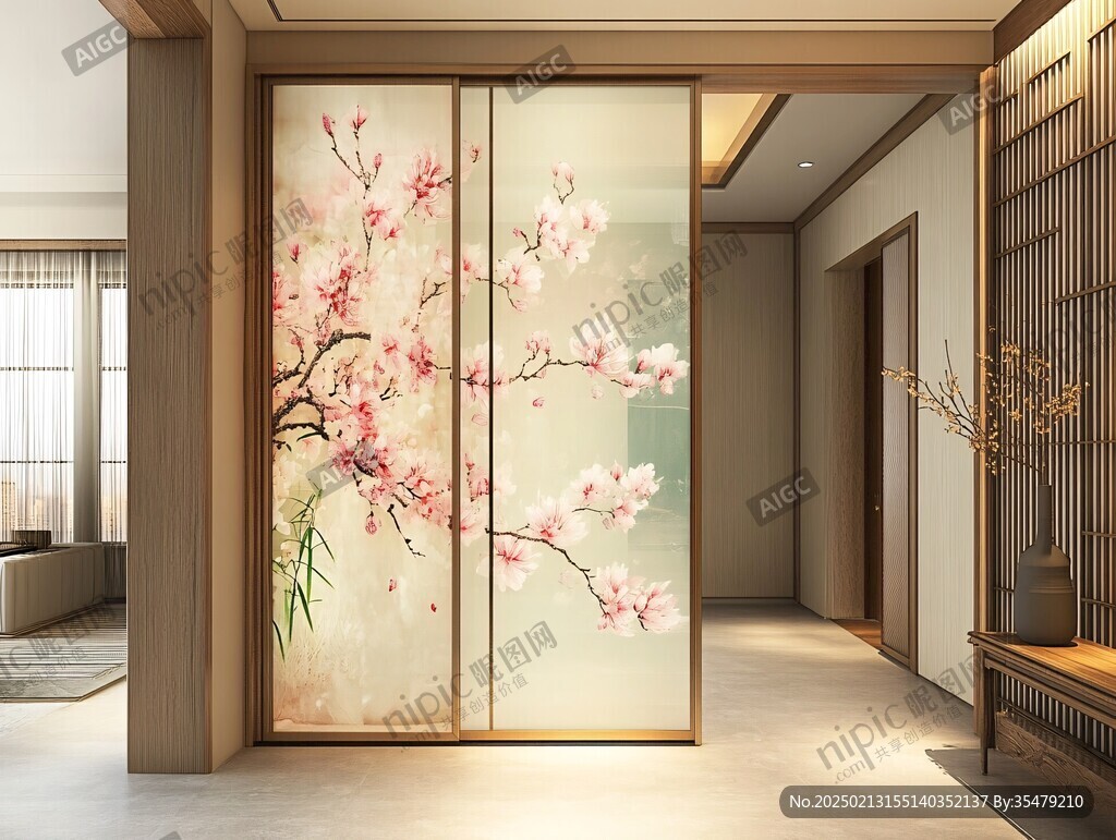 新中式桃花