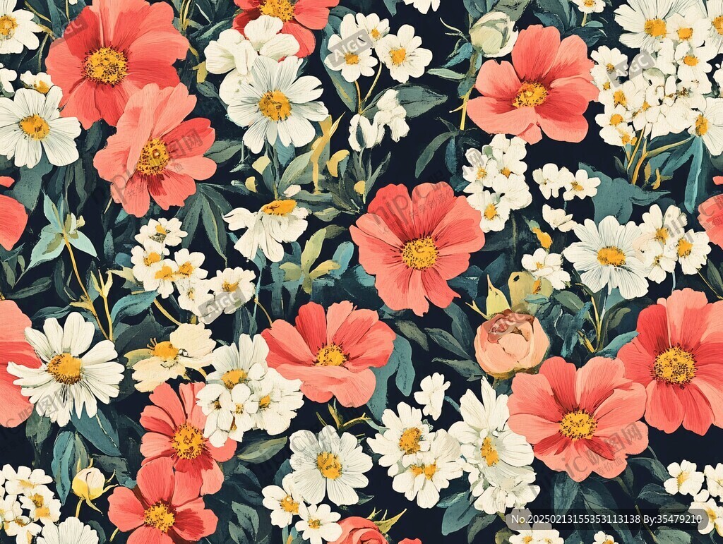 满版鲜花背景