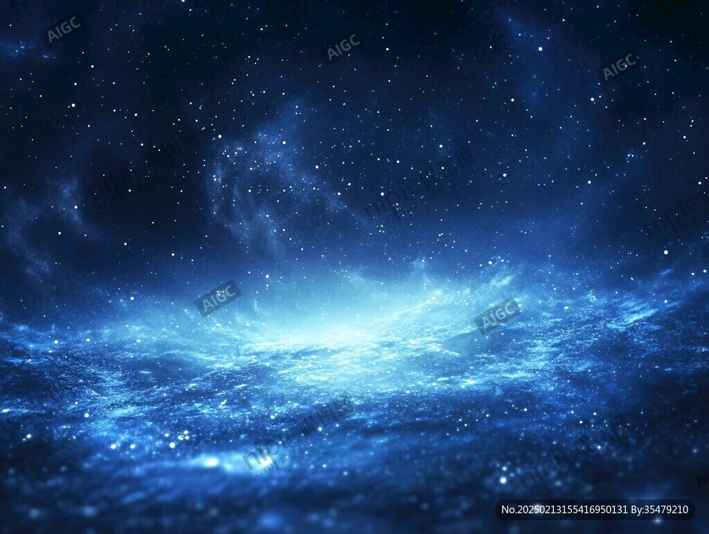 炫酷蓝色宇宙背景