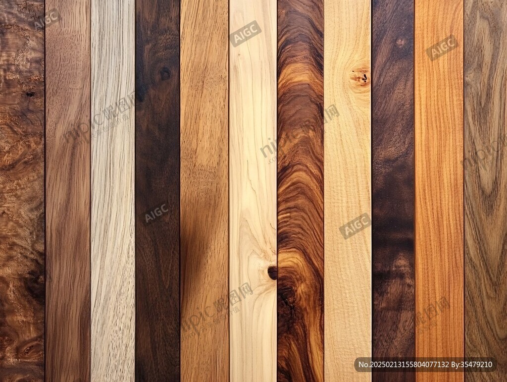 多种颜色木板木材