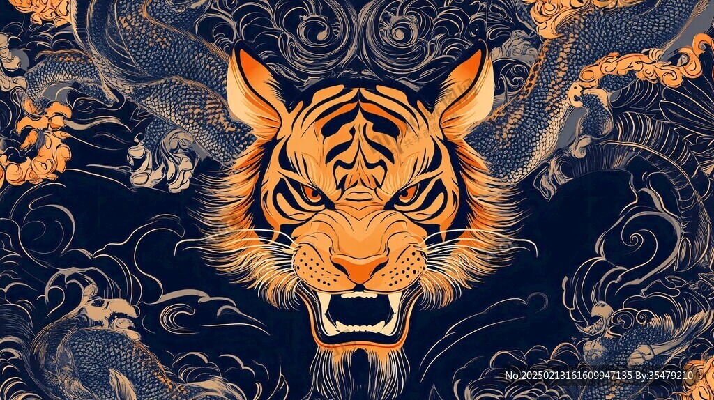 虎年包装插画