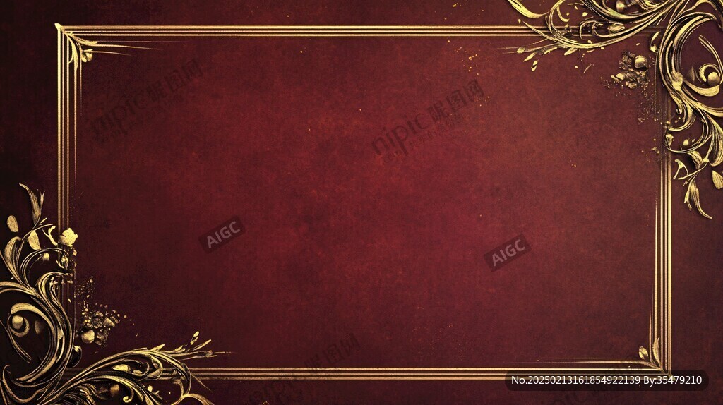 红金色欧式背景