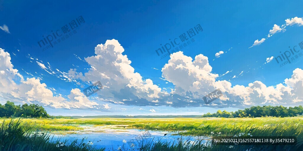 宽屏风景画
