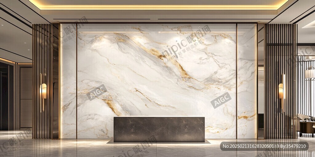 轻奢大理石背景墙