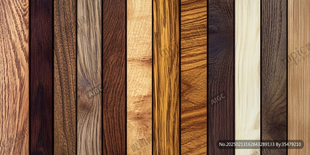 多种颜色木板木材