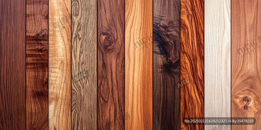 多种颜色木板木材