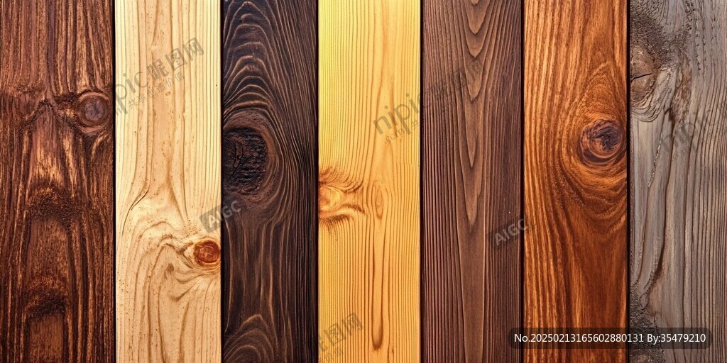 多种颜色木板木材