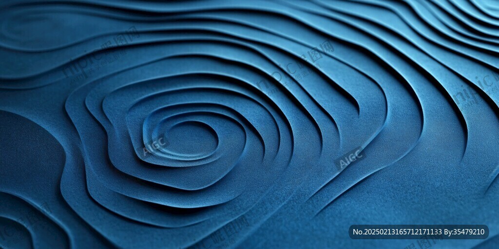 皇家蓝立体感浮雕背景