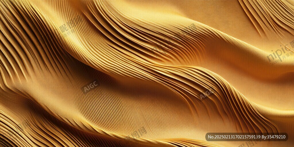 金色抽象流体纹理背景