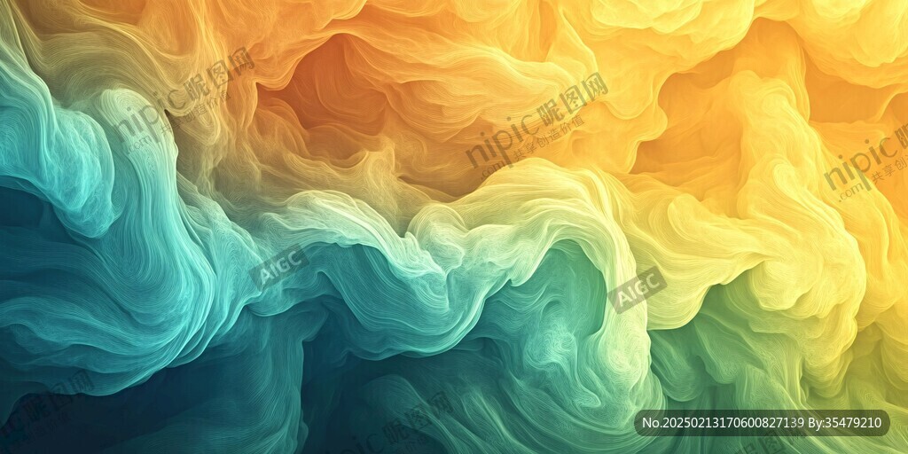 幻彩流体抽象线条背景