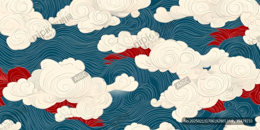 宋代云图高端云纹装饰