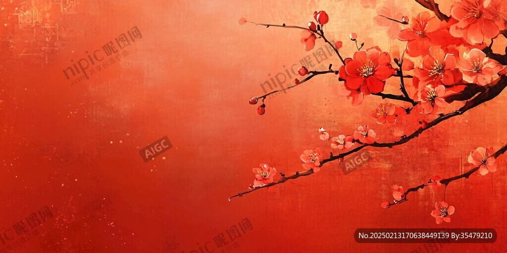 唯美梅花背景