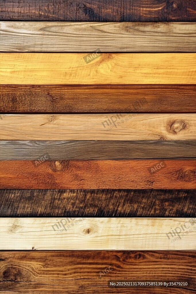 多种颜色木板木材