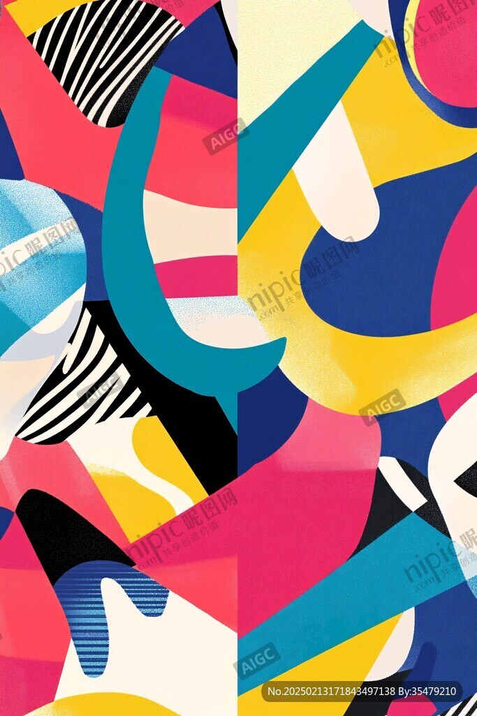 孟菲斯色块拼接